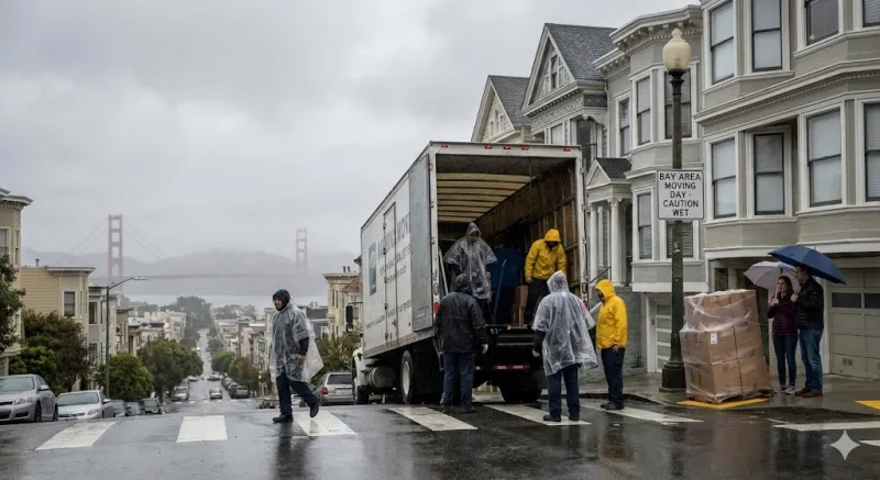 How Rain Impacts Moving Day in the Bay Area