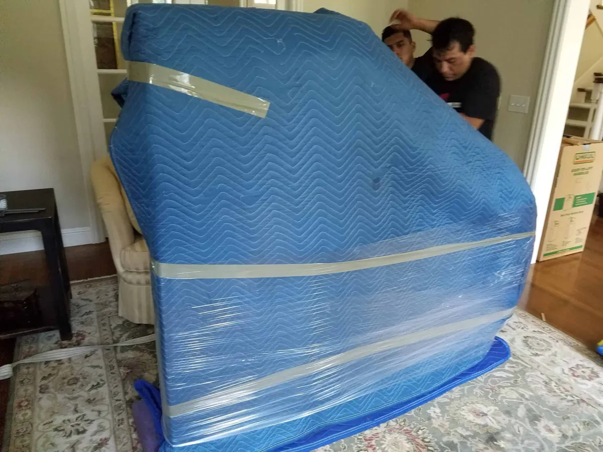 Piano move in progress
