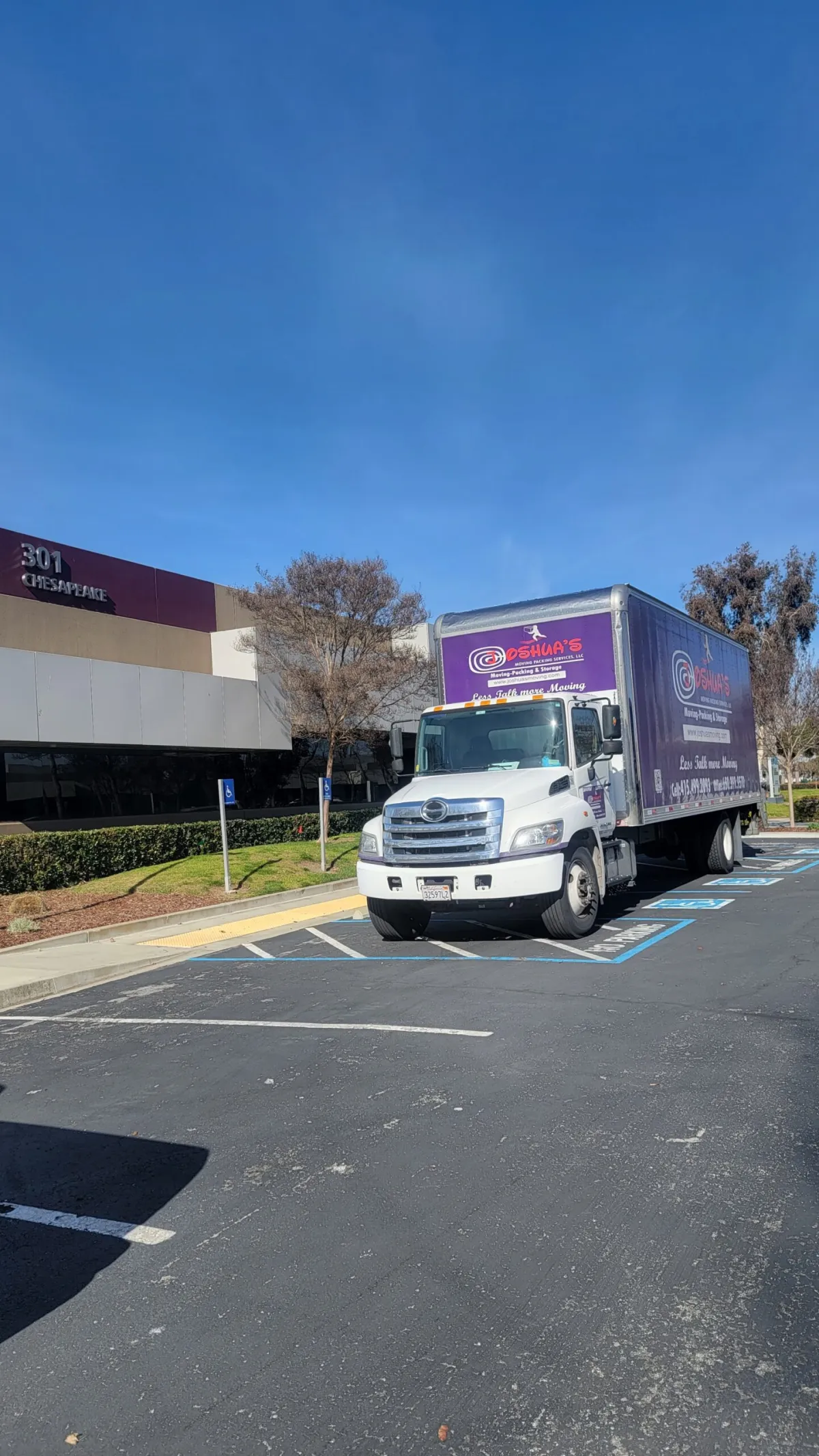 Moving truck ready for service