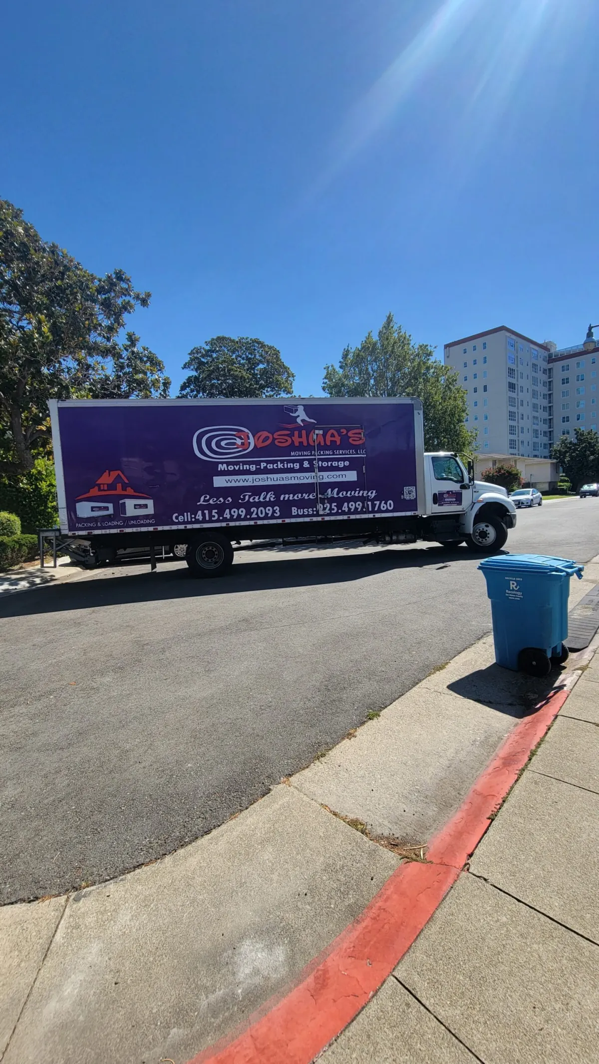 Joshua's Moving truck number 13