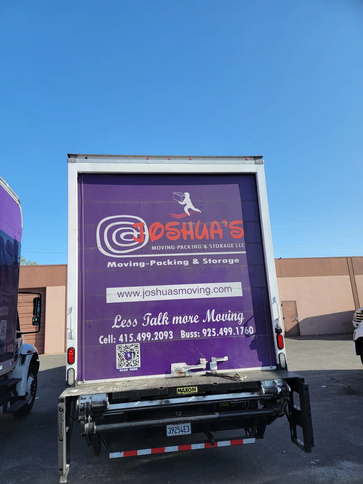 Joshua's Moving truck